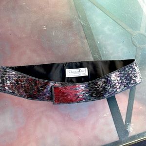 Vintage Christian Dior “Ceintures” Adjustable Velcro Belt